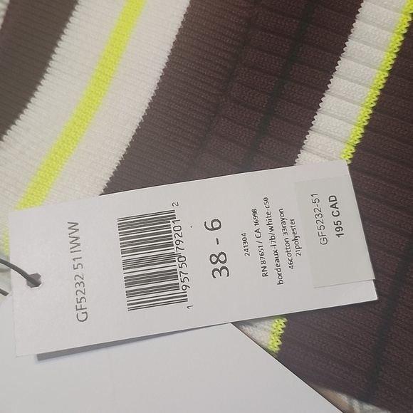 NWT LACOSTE X VENUS WILLIAMS EleVen Striped Retro Cotton Lounge Shorts 6/38 Y2K - Picture 14 of 16